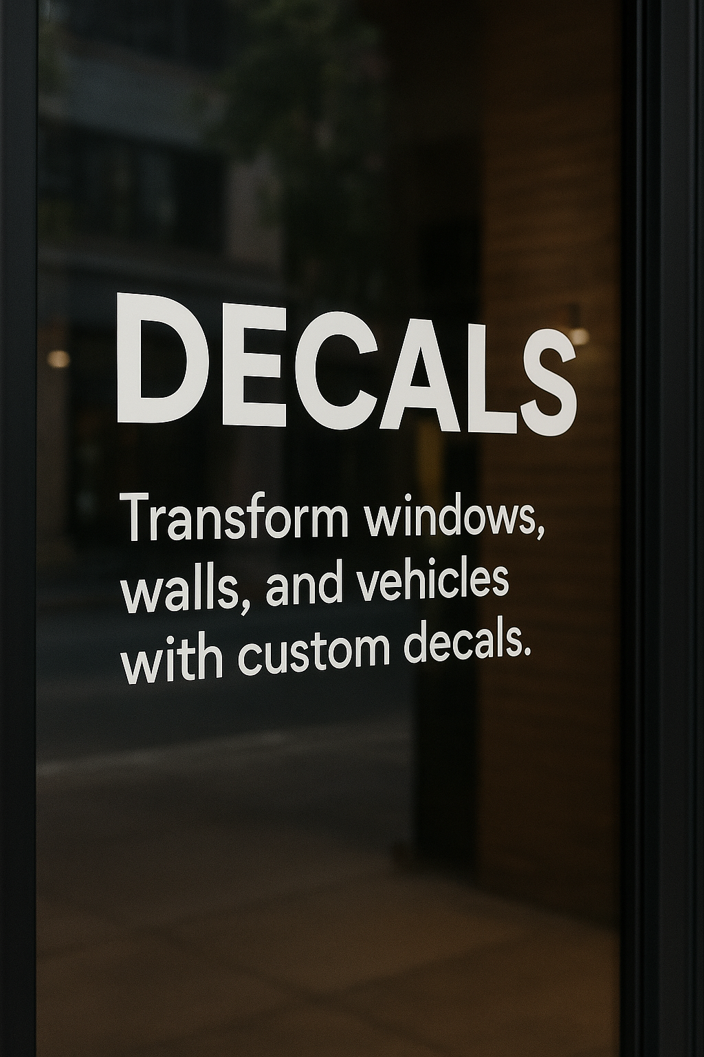 Custom Decals in Arizona – window, wall, and vehicle decals for branding
